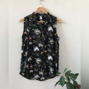 H&M - 8$ Flowy black top - 8